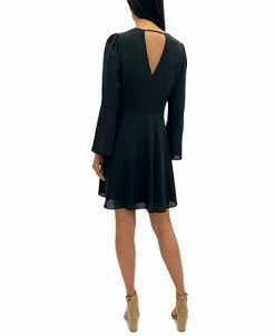 Alternative view of Sam Edelman Women's V-Neck Bell-Sleeve Mini Dress