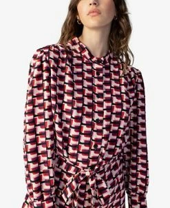 Alternative view of Sanctuary Women's Geo-Print Belted Mini Shirt Dress