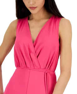 INC International Concepts Women's Surplice-Neck Tie-Waist Jumpsuit, Created For Macy's 8 INC International Concepts Women's Surplice-Neck Tie-Waist Jumpsuit, Created For Macy's -Anne Klein Sales Store 22980262 fpx