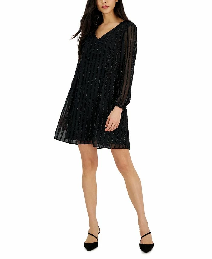 INC International Concepts Women's Long-Sleeve Shift Dress, Created For Macy's 1 INC International Concepts Women's Long-Sleeve Shift Dress, Created For Macy's