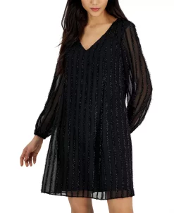 INC International Concepts Women's Long-Sleeve Shift Dress, Created For Macy's 8 INC International Concepts Women's Long-Sleeve Shift Dress, Created For Macy's -Anne Klein Sales Store 22980400 fpx