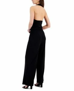 Alternative view of INC International Concepts Women's Halter Jumpsuit, Created For Macy's