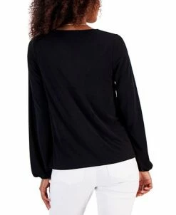 Alternative view of INC International Concepts Women's Studded Top, Created For Macy's