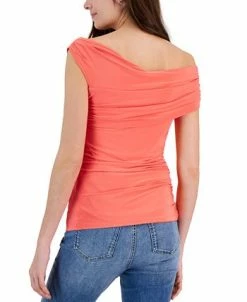 Alternative view of INC International Concepts Women's Ruched One-Shoulder Top, Created For Macy's