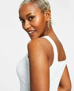 Alternative view of INC International Concepts Women's Square Neck Rib Tank, Created For Macy's