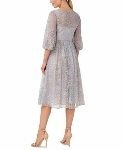 Alternative view of Adrianna Papell Women's Embroidered Cocktail Dress
