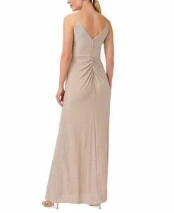 Adrianna Papell Women's Sleeveless V-Neck Twist-Front Gown 5 Adrianna Papell Women's Sleeveless V-Neck Twist-Front Gown -Anne Klein Sales Store 23033848 fpx