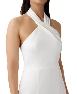 Adrianna Papell Women's Halter-Neck Sleeveless Fitted Gown 6 Adrianna Papell Women's Halter-Neck Sleeveless Fitted Gown -Anne Klein Sales Store 23034254 fpx