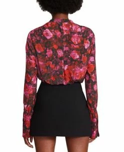 Alternative view of Steve Madden Women's Hudson Chiffon Split-Neck Top