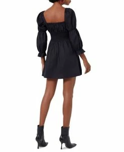 Alternative view of French Connection Women's Sindy Cotton Sateen Smocked Mini Dress