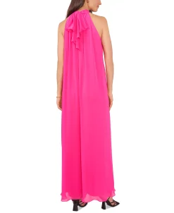 Alternative view of Vince Camuto Plus Size Tie-Back Halter Jumpsuit