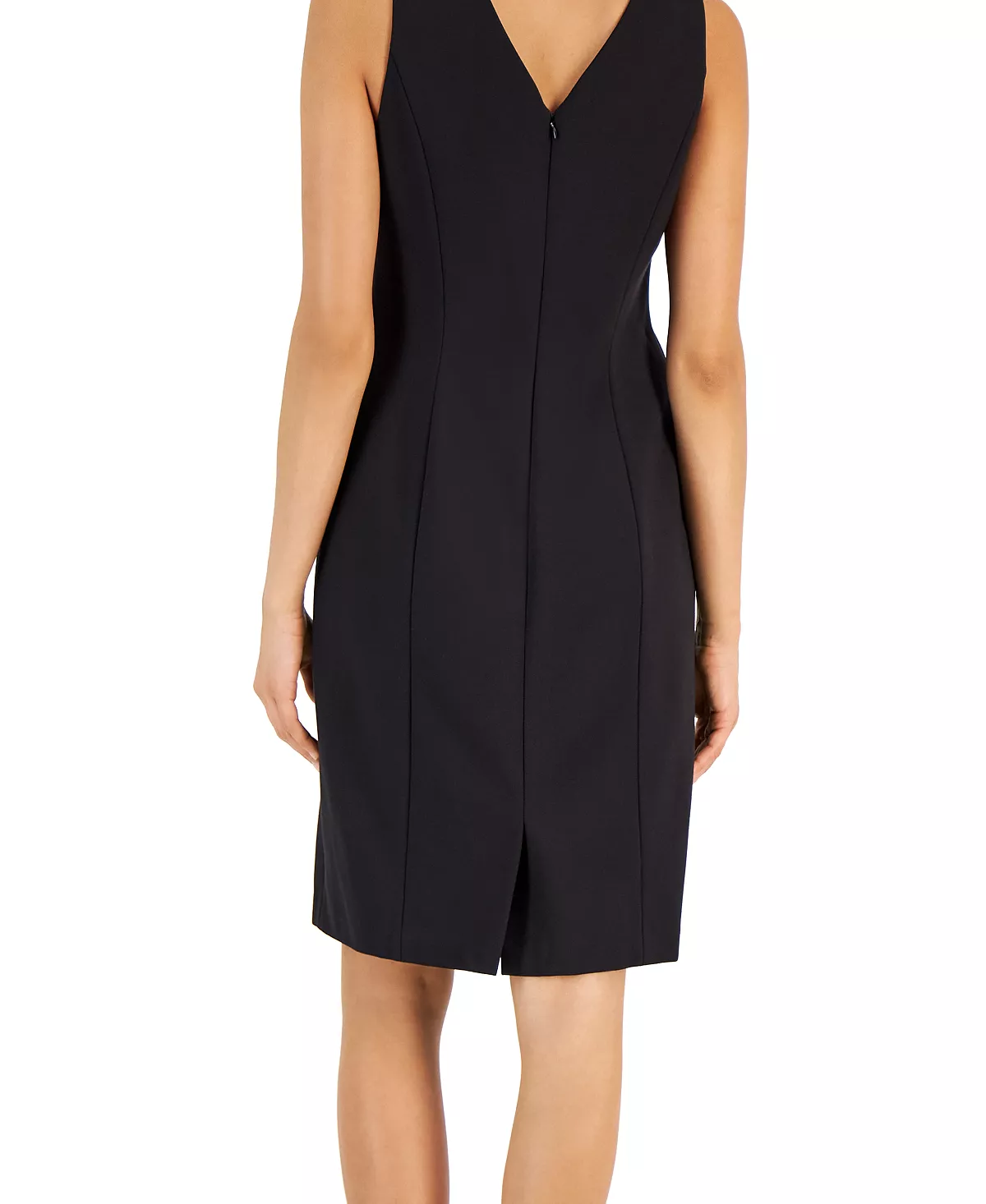 Anne Klein Women's Compression V-Neck Sheath Dress 4 Anne Klein Women's Compression V-Neck Sheath Dress - Image 4