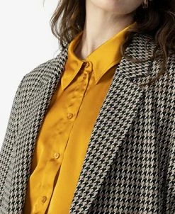 Sanctuary Women's Carly Houndstooth Longline Blazer 7 Sanctuary Women's Carly Houndstooth Longline Blazer -Anne Klein Sales Store 23159239 fpx
