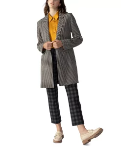 Sanctuary Women's Carly Houndstooth Longline Blazer 8 Sanctuary Women's Carly Houndstooth Longline Blazer -Anne Klein Sales Store 23159241 fpx