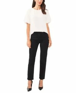 Vince Camuto Women's Textured Crewneck Puff-Sleeve Blouse 7 Vince Camuto Women's Textured Crewneck Puff-Sleeve Blouse -Anne Klein Sales Store 23186148 fpx