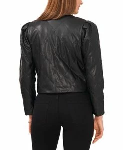 Vince Camuto Women's Quilted Puff-Sleeve Open Jacket 6 Vince Camuto Women's Quilted Puff-Sleeve Open Jacket -Anne Klein Sales Store 23186298 fpx