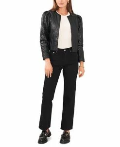 Vince Camuto Women's Quilted Puff-Sleeve Open Jacket 7 Vince Camuto Women's Quilted Puff-Sleeve Open Jacket -Anne Klein Sales Store 23186299 fpx