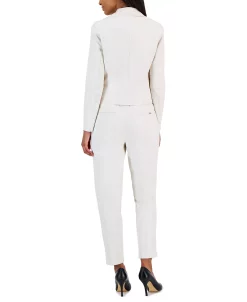 Anne Klein Women's Faux-Leather Moto Jacket, Blouse & Faux-Leather Pants -Anne Klein Sales Store 23206539 fpx
