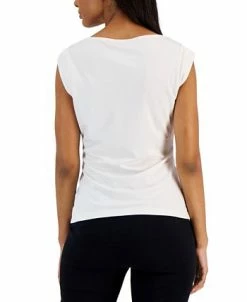 Alternative view of Anne Klein Women's Cap-Sleeve Cowlneck Blouse