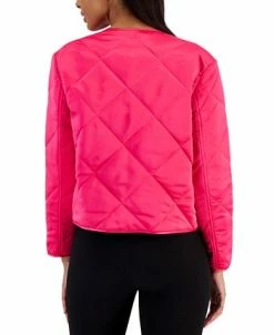 Anne Klein Women's Diamond-Quilted Collarless Jacket 7 Anne Klein Women's Diamond-Quilted Collarless Jacket -Anne Klein Sales Store 23206706 fpx