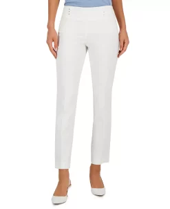 JM Collection Studded Pull-On Tummy Control Pants, Regular And Short Lengths, Created For Macy's