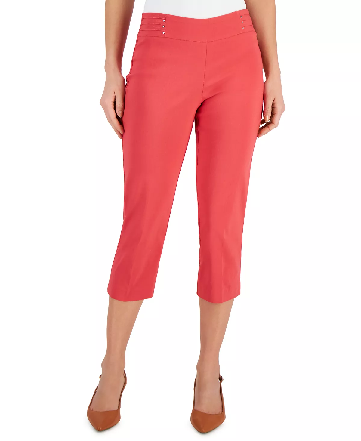 JM Collection Embellished Pull-On Capri Pants, Created For Macy's 14 JM Collection Embellished Pull-On Capri Pants, Created For Macy's - Image 14