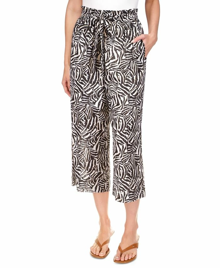 Michael Kors Women's Metallic Zebra-Print Pants 1 Michael Kors Women's Metallic Zebra-Print Pants
