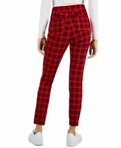 Alternative view of Style & Co Women's Plaid Ponté-Knit Pull-On Pants, Created For Macy's