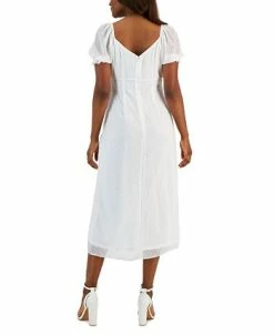 Alternative view of Kasper Women's Twist-Front Puff-Sleeve A-Line Dress