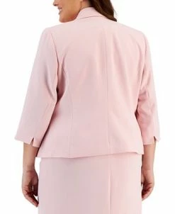 Alternative view of Kasper Plus Size Stretch Crepe Open-Front Jacket