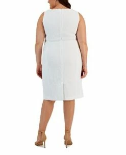Alternative view of Kasper Plus Size Jacquard Empire-Seam Dress