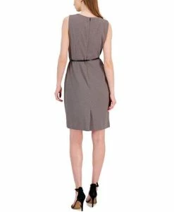Alternative view of Kasper Women's Link-Print V-Neck Sheath Dress
