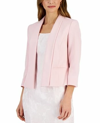 Kasper Women's 3/4-Sleeve Shawl-Collar Open Jacket 3 Kasper Women's 3/4-Sleeve Shawl-Collar Open Jacket - Image 3