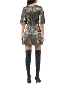 Alternative view of French Connection Women's Alara Metallic Cutout Mini Dress