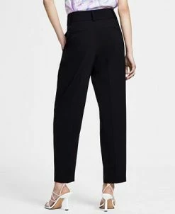 Alternative view of Bar III Women's Bi-Stretch Pleated Straight-Leg Ankle Pants, Created For Macy's