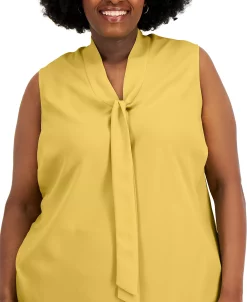 Kasper Plus Size Bow Top 17 Kasper Plus Size Bow Top -Anne Klein Sales Store 23389169 fpx