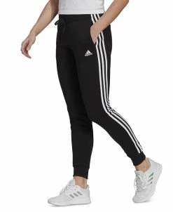 ADIDAS Women's 3-Stripe Cotton Fleece Sweatpant Jogger