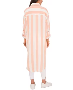 Alternative view of Vince Camuto Women's Striped Oversized Tunic Shirt