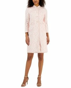 Anne Klein Women's Stand-Collar Botanical-Print Topper Jacket