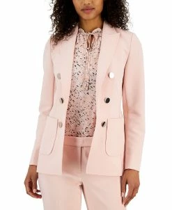 Anne Klein Women's Stretch Faux-Double-Breasted Jacket