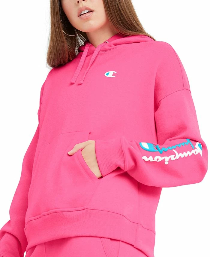 Champion Women's Powerblend Graphic-Print Hoodie 1 Champion Women's Powerblend Graphic-Print Hoodie