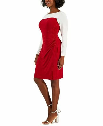 Kasper Ginger Colorblocked Midi Shift Dress 3 Kasper Ginger Colorblocked Midi Shift Dress - Image 3