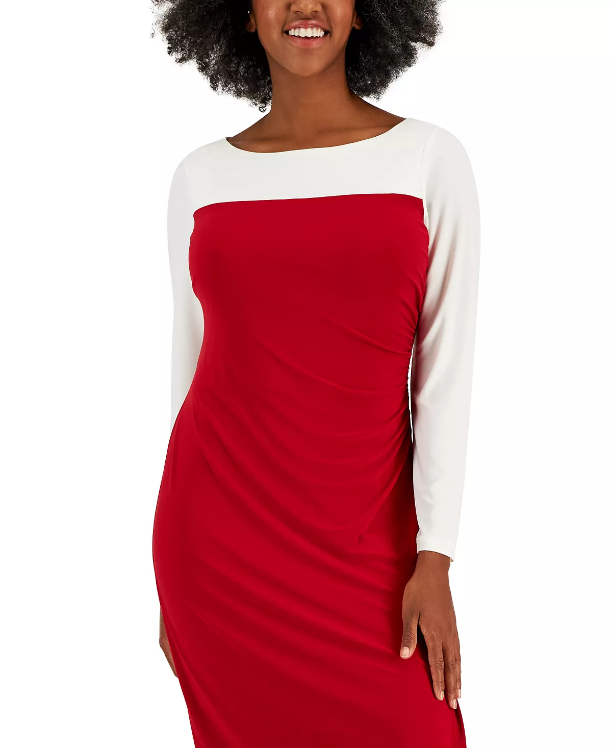 Kasper Ginger Colorblocked Midi Shift Dress 4 Kasper Ginger Colorblocked Midi Shift Dress - Image 4