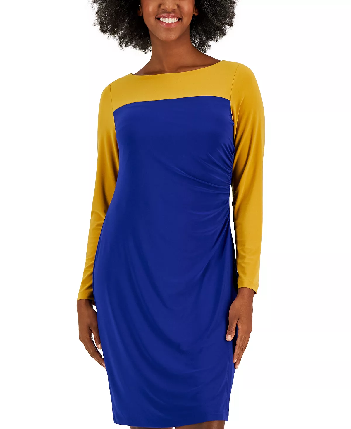 Kasper Ginger Colorblocked Midi Shift Dress 5 Kasper Ginger Colorblocked Midi Shift Dress - Image 5