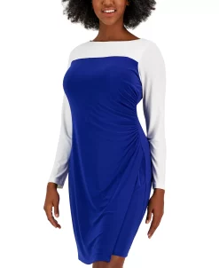 Kasper Ginger Colorblocked Midi Shift Dress 12 Kasper Ginger Colorblocked Midi Shift Dress -Anne Klein Sales Store 23530870 fpx