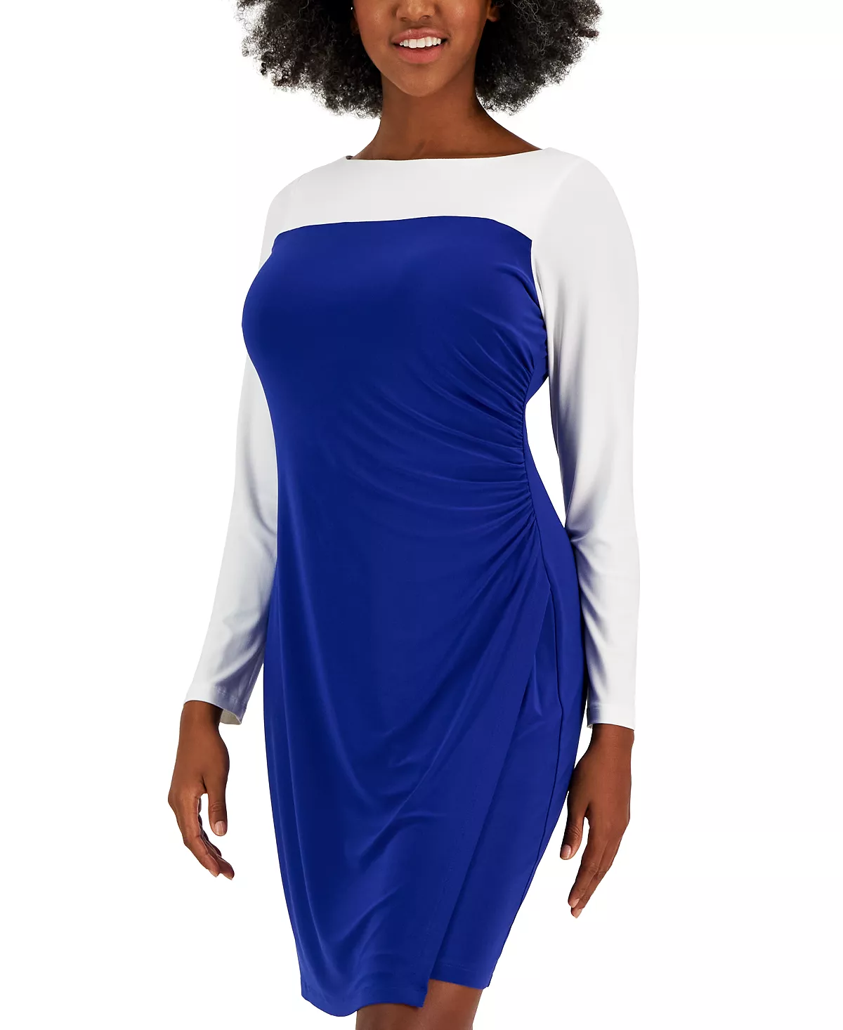 Kasper Ginger Colorblocked Midi Shift Dress 6 Kasper Ginger Colorblocked Midi Shift Dress - Image 6