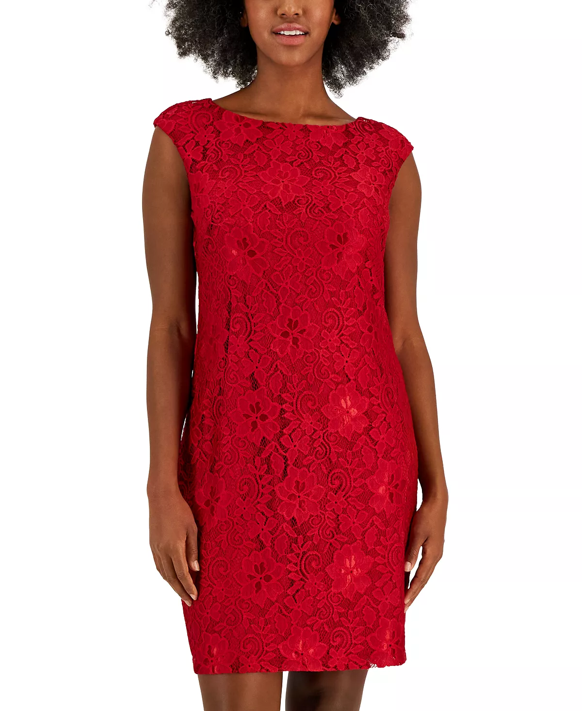 Kasper Women's Morgan Sleeveless Floral-Lace Shift Dress 4 Kasper Women's Morgan Sleeveless Floral-Lace Shift Dress - Image 4