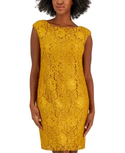 Kasper Women's Morgan Sleeveless Floral-Lace Shift Dress 15 Kasper Women's Morgan Sleeveless Floral-Lace Shift Dress -Anne Klein Sales Store 23531009 fpx