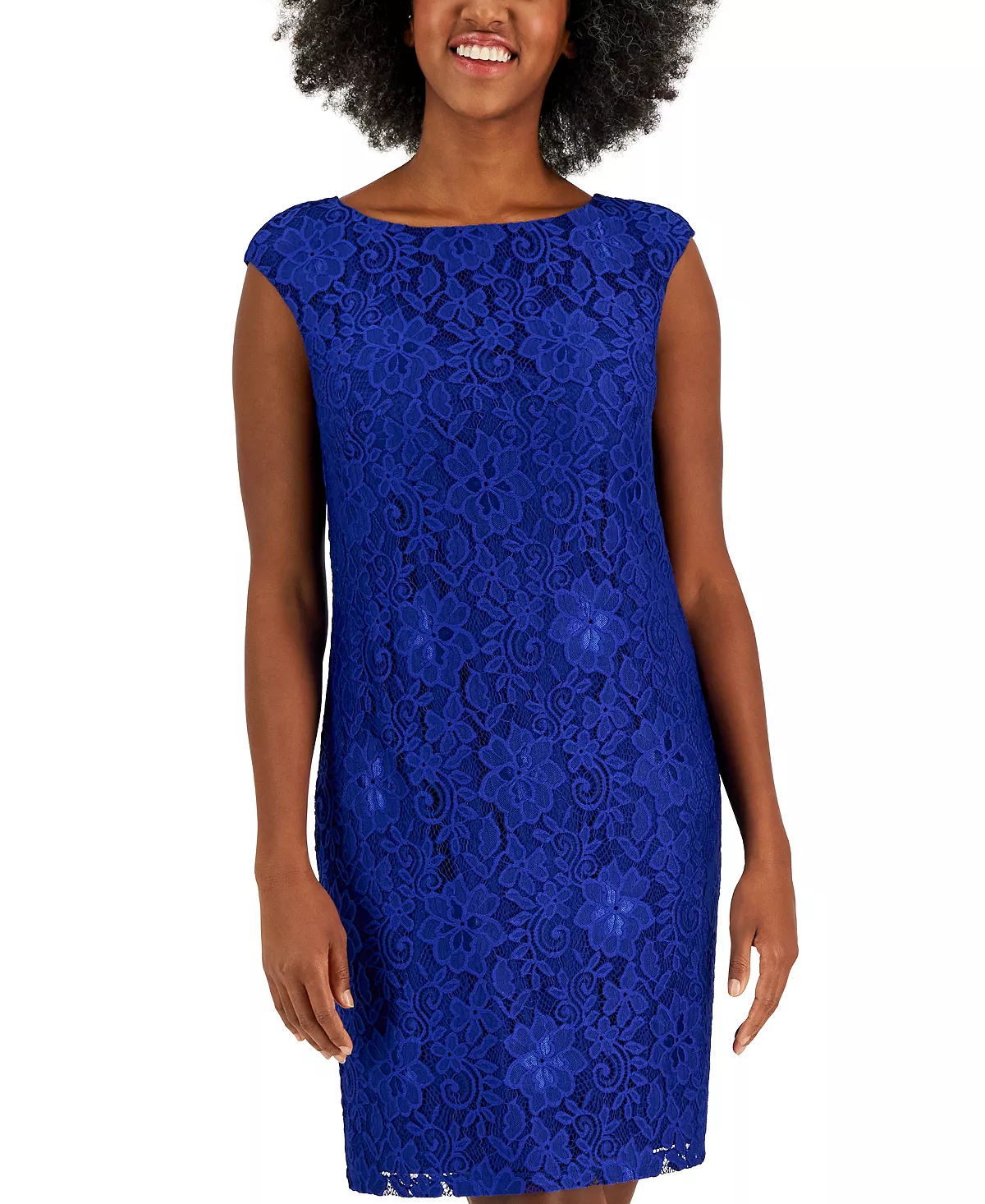Kasper Women's Morgan Sleeveless Floral-Lace Shift Dress 6 Kasper Women's Morgan Sleeveless Floral-Lace Shift Dress - Image 6
