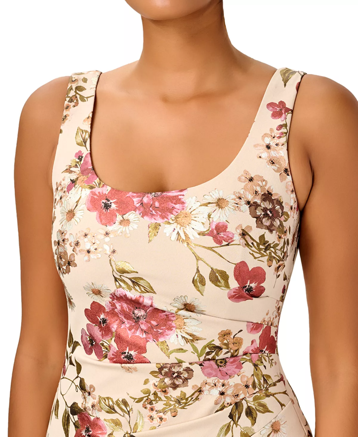Adrianna Papell Women's Floral-Print Ruched Gown 3 Adrianna Papell Women's Floral-Print Ruched Gown - Image 3